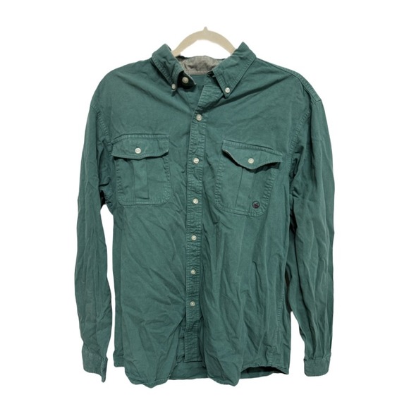 Southern Proper Long Sleeve Button Down Green The Henning Shirt 100% Cotton L - Picture 1 of 6